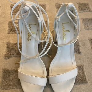 Wrap up ankle block heel